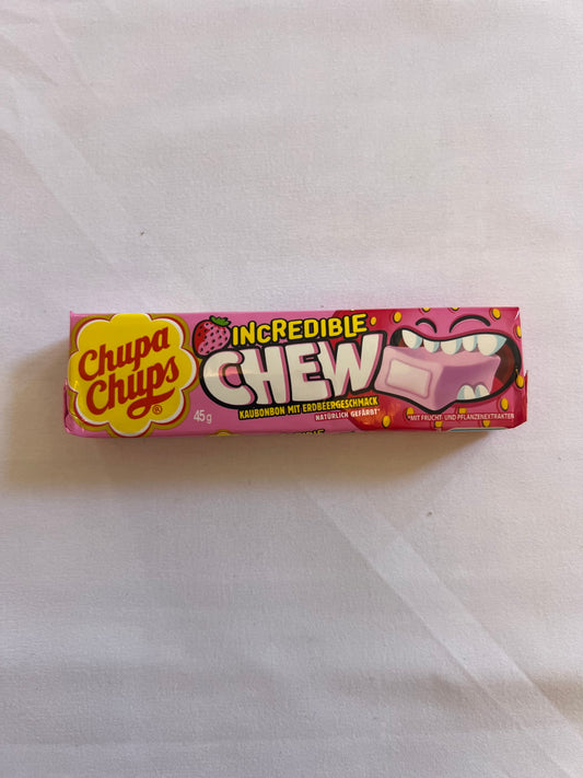 Chupa Chups Incredible Chew Erdbeere 45g